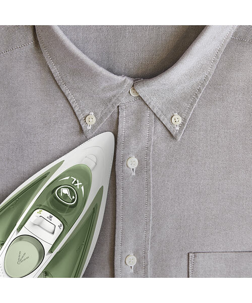 Tefal Easygliss Eco FV5781E1 napařovací žehlička, 2800 W, Eco režim, funkce kropení, mechově zelená