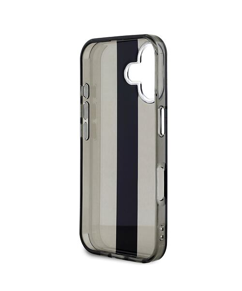 Karl Lagerfeld IML Stripe Logo Zadní Kryt pro iPhone 16 Black