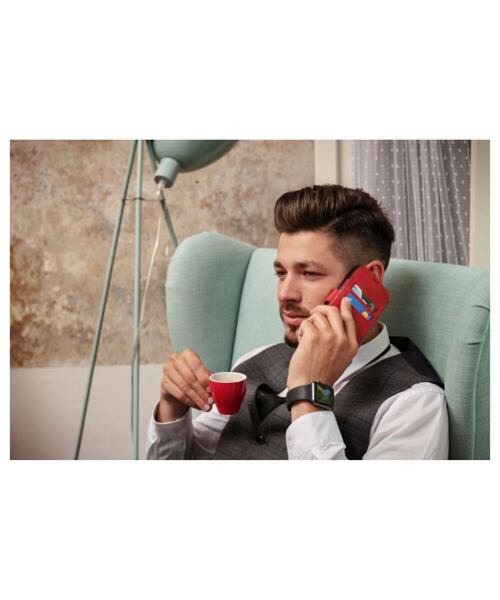 Kožené pouzdro typu kniha FIXED ProFit pro Samsung Galaxy S25, modré