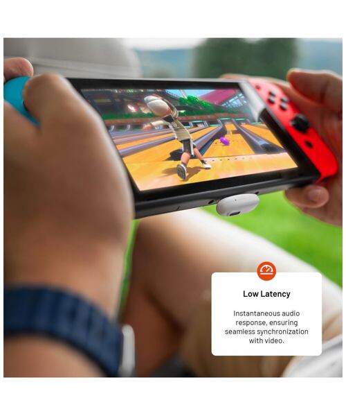 Bezdrátová herní TWS sluchátka FIXED Game Pods s radiofrekvenčním připojením, bílá