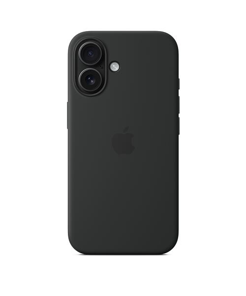 APPLE iPhone 16 Silicone Case with MS - Black