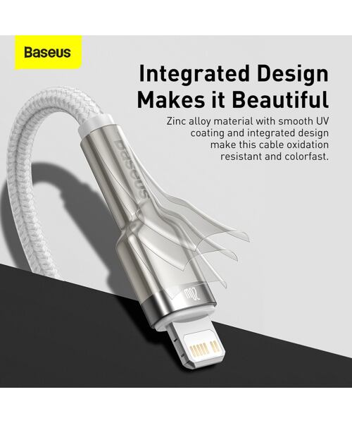 Baseus Datový kabel Cafule USB-C/Lightning PD 20W 2m bílý