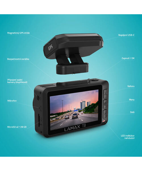 LAMAX T8 kamera do auta