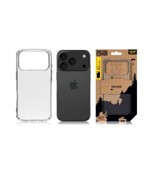Tactical TPU Plyo Kryt pro Apple iPhone 17 Pro Transparent