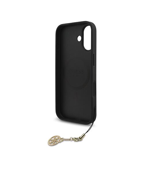 Guess 4G Charm MagSafe Zadní Kryt pro iPhone 17 Tone on Tone Grey