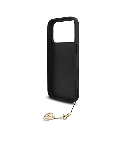 Guess 4G Charm MagSafe Zadní Kryt pro iPhone 17 Pro Tone on Tone Grey