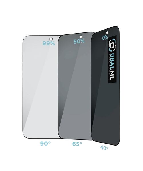 OBAL:ME Privacy 5D Tvrzené Sklo pro Apple iPhone 17 Pro Max Black