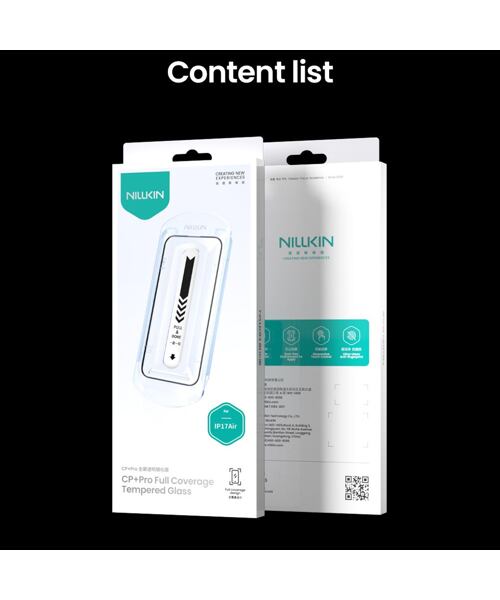 Nillkin Tvrzené Sklo 2.5D CP+ PRO Black pro Apple iPhone Air (s aplikátorem)
