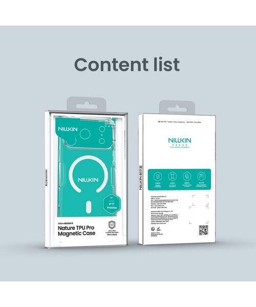 Nillkin Nature TPU PRO Magnetic Kryt pro Apple iPhone 17 Pro Max Transparent