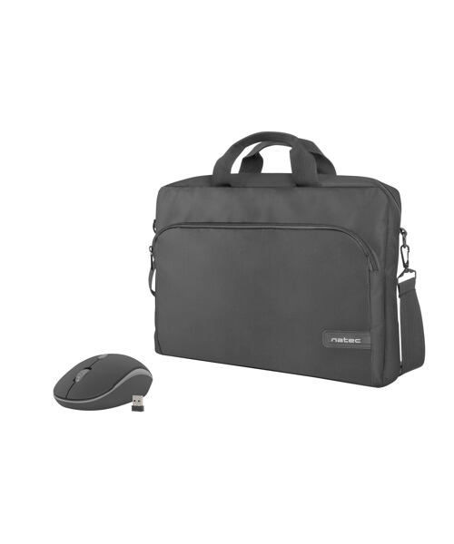 Natec set WALLAROO 2, brašna pro NB 15,6'' + bezdrátová myš 1600 DPI