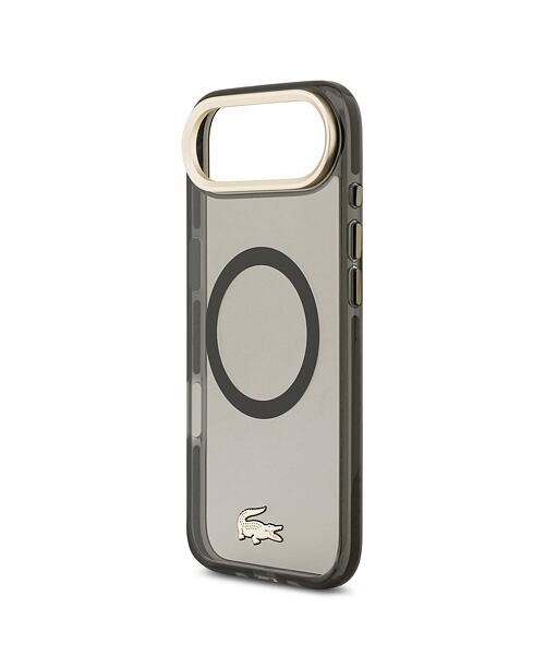 Lacoste PC/TPU Frosted Finish Gold Logo MagSafe Zadní Kryt pro iPhone Air Black