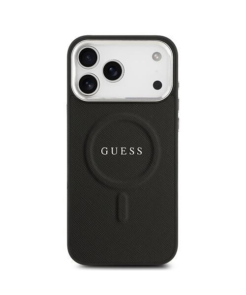 Guess PU Saffiano MagSafe Zadní Kryt pro iPhone 17 Pro Max Black