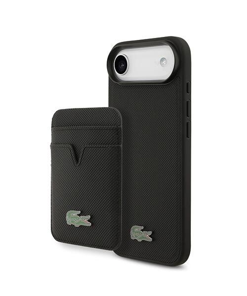 Lacoste Iconic Petit Pique MagSafe Zadní Kryt + Peněženka pro iPhone Air Black