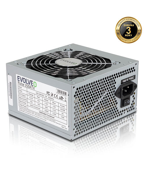 EVOLVEO Pulse 350,zdroj 350W,ATX,tichý,bulk,3YRW
