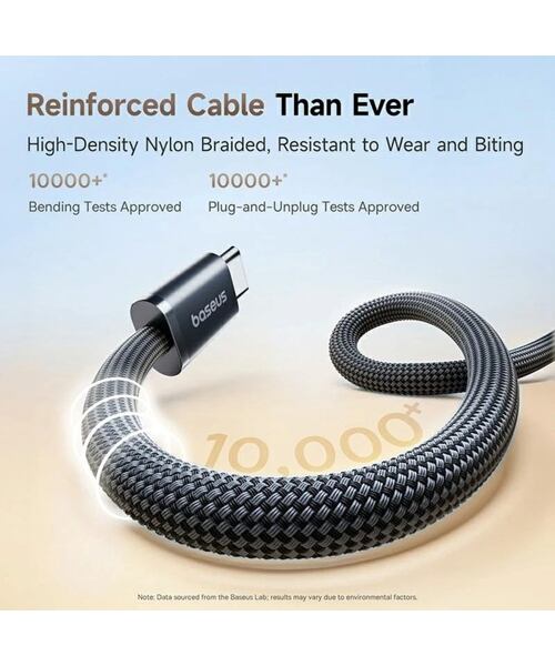 Baseus Dynamic 4 Pro Series Datový Kabel USB-C - USB-C 100W 1m Cluster Black