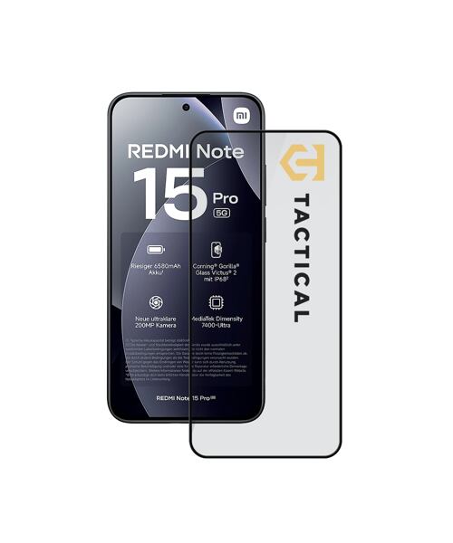 Tactical Glass Shield 5D sklo pro Xiaomi Redmi Note 15 Pro 5G Black