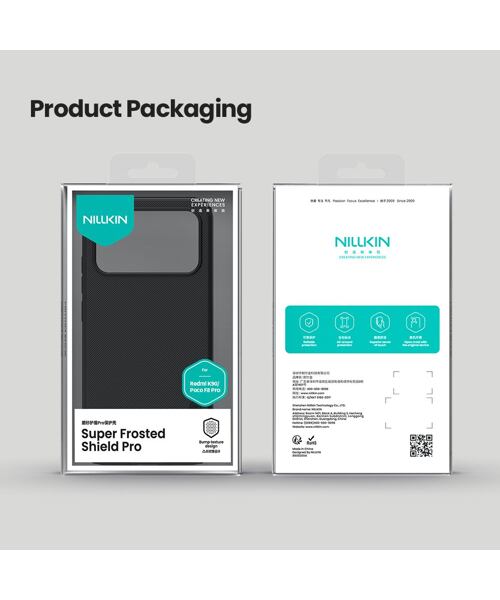 Nillkin Super Frosted PRO Zadní Kryt pro Poco F8 Pro Black