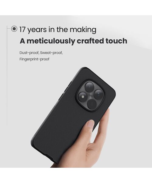 Nillkin Super Frosted PRO Zadní Kryt pro Xiaomi Redmi Note 15 Pro 5G Black