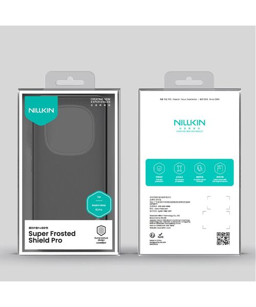 Nillkin Super Frosted PRO Zadní Kryt pro Xiaomi Redmi Note 15 Pro 5G Transparent Black