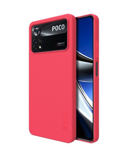Nillkin Super Frosted Kryt pro Poco X4 Pro 5G Red