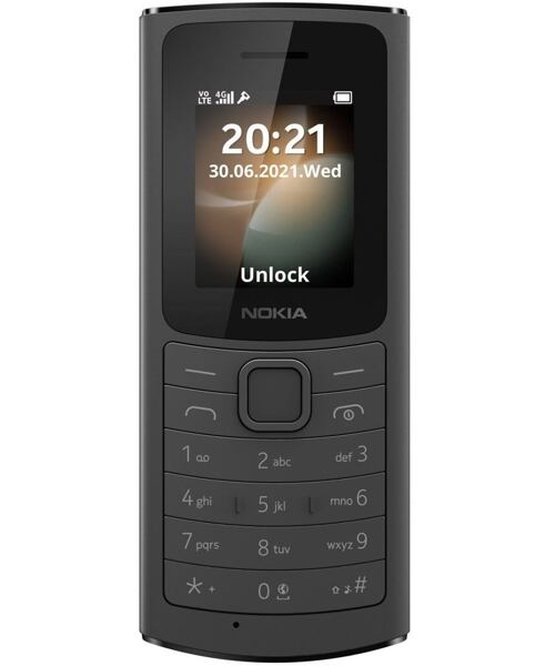 Nokia 110 4G Dual SIM Black