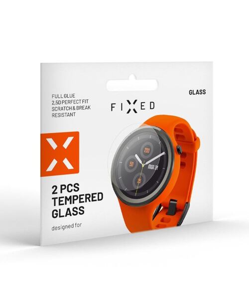 FIXED Ochranné tvrzené sklo pro smartwatch Amazfit T-Rex 2 2ks v balení Transparent
