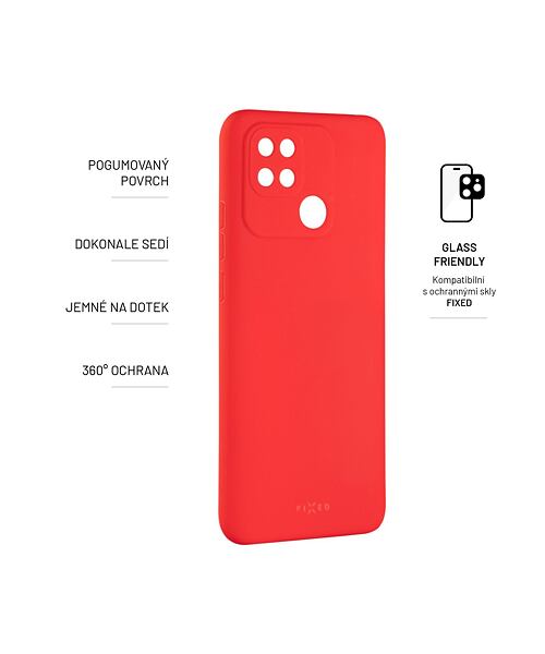 FIXED Zadní pogumovaný kryt Story pro Xiaomi Redmi 10C Red