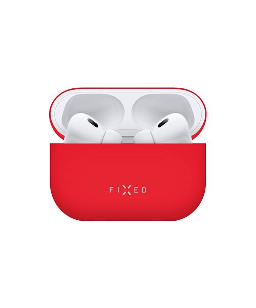 FIXED Silky Ultratenké silikonové pouzdro pro Apple AirPods Pro 2 Red