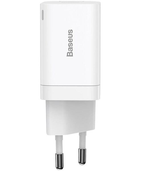 Baseus CCSUPP-E02 Super Si Quick Nabíječka USB + USB-C 30W White