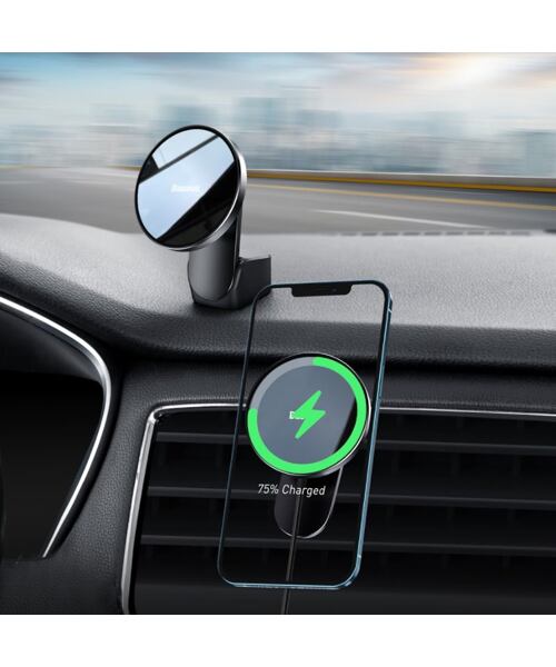 Baseus WXJN-01 Big Energy Držák do Auta s Bezdrátovým Nabíjením Black