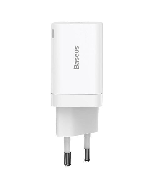 Baseus CCSUPP-E02 Super Si Quick Nabíječka USB + USB-C 30W White