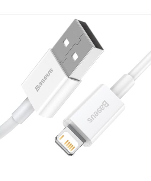 Baseus CALYS-A02 Superior Fast Charging Kabel Lightning 2.4A 1m White