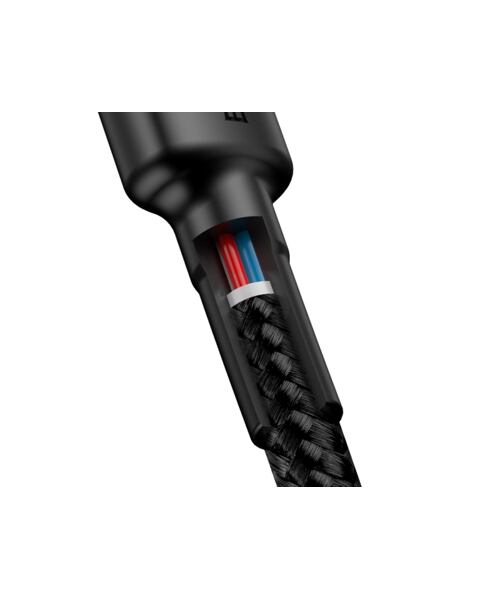 Baseus datový kabel Cafule USB-C PD2.0 1m 60W (20V 3A) černo-červený