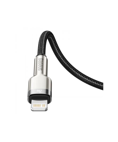 Baseus Cafule Metal Series Datový Kabel USB-C - Lightning 20W 2m Black