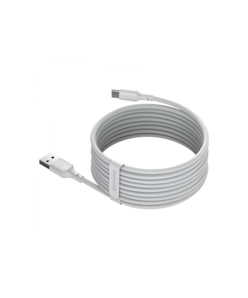 Baseus Type-C Simple Wisdom cable (2pcs/set) 5A 1.5m White (TZCATZJ-02)