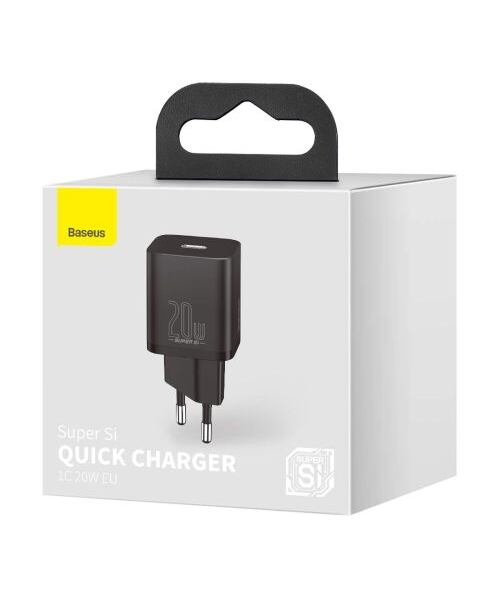 Baseus CCSUP-B01 Super Si Quick Nabíječka USB-C 20W Black
