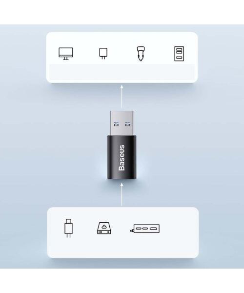Baseus Ingenuity Mini OTG Adaptér z USB-C na USB-A Black