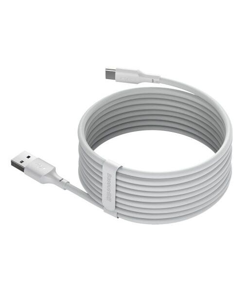 Baseus Type-C Simple Wisdom cable (2pcs/set) 5A 1.5m White (TZCATZJ-02)