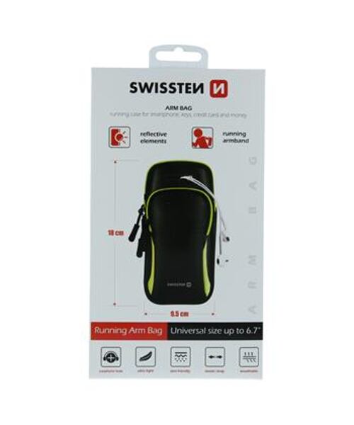 POUZDRO SWISSTEN ARMBAG CASE ČERNÉ