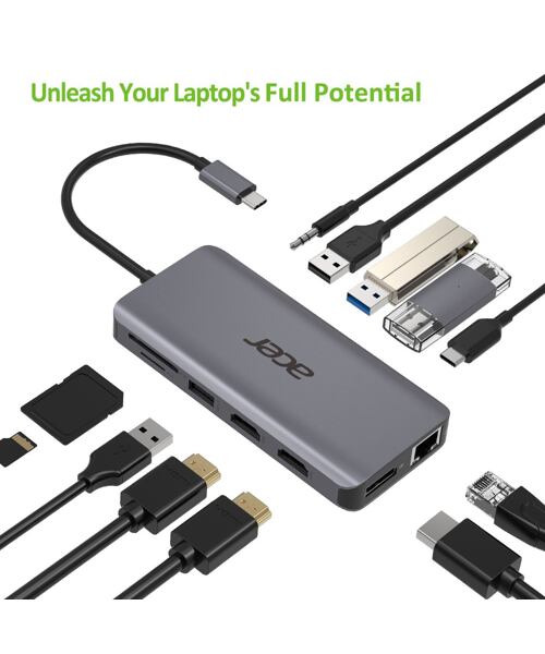Acer 12in1 USB-C dongle (USB,HDMI,PD,CD,DP,RJ45)