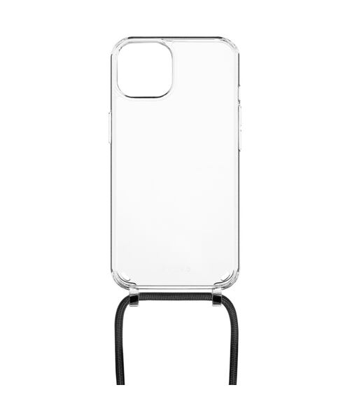 Pouzdro FIXED Pure Neck s černou šňůrkou na krk pro Apple iPhone 14 Plus