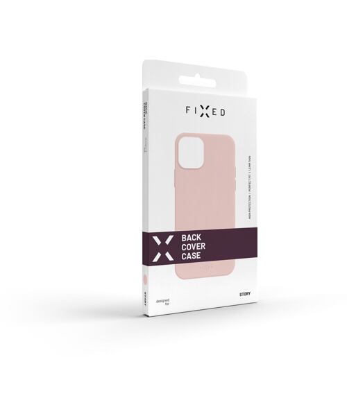 Zadní pogumovaný kryt FIXED Story pro Samsung Galaxy S22 Ultra 5G, růžový