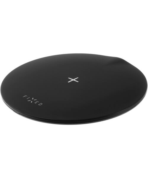 Podložka pro rychlé bezdrátové nabíjení telefonu FIXED SlimPad, 15W, černá