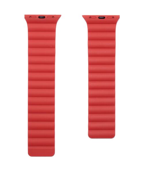 Silikonový řemínek FIXED Magnetic Strap s magnetickým zapínáním pro Apple Watch 38/40/41mm, červený