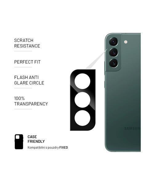 Ochranné sklo fotoaparátu FIXED pro Samsung Galaxy S22 5G/S22+ 5G