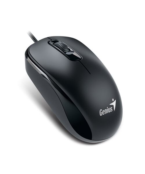 GENIUS DX-110/Kancelářská/Optická/1 000 DPI/Drátová USB/Černá
