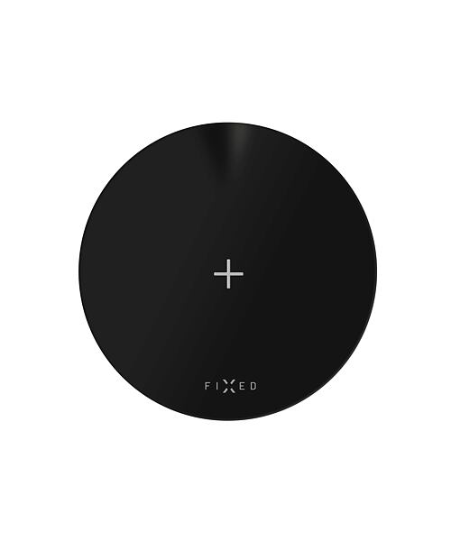Podložka pro rychlé bezdrátové nabíjení telefonu FIXED SlimPad, 15W, černá