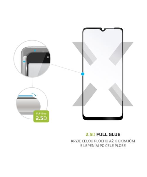 Ochranné tvrzené sklo FIXED Full-Cover pro Samsung Galaxy A13/A13 5G, černé