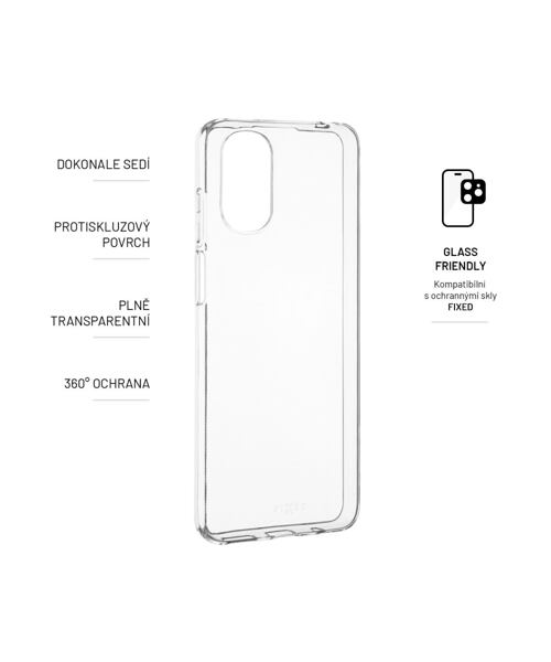 TPU gelový kryt FIXED Story pro Motorola Moto E32s, čirý