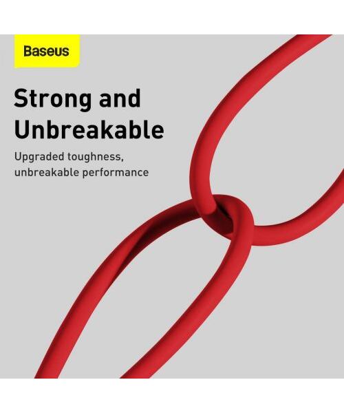 Baseus Lightning Superior Series cable, Fast Charging, Data 2.4A, 1m Red (CALYS-A09)